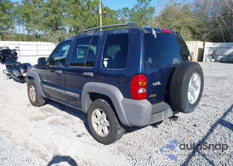 2003 Jeep Liberty Sport из США, поврежденный, VIN 1J4GK48K53W735431